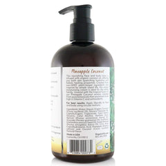 Organic Fiji Coco Fiji lotion pour showing silky texture for dry skin.