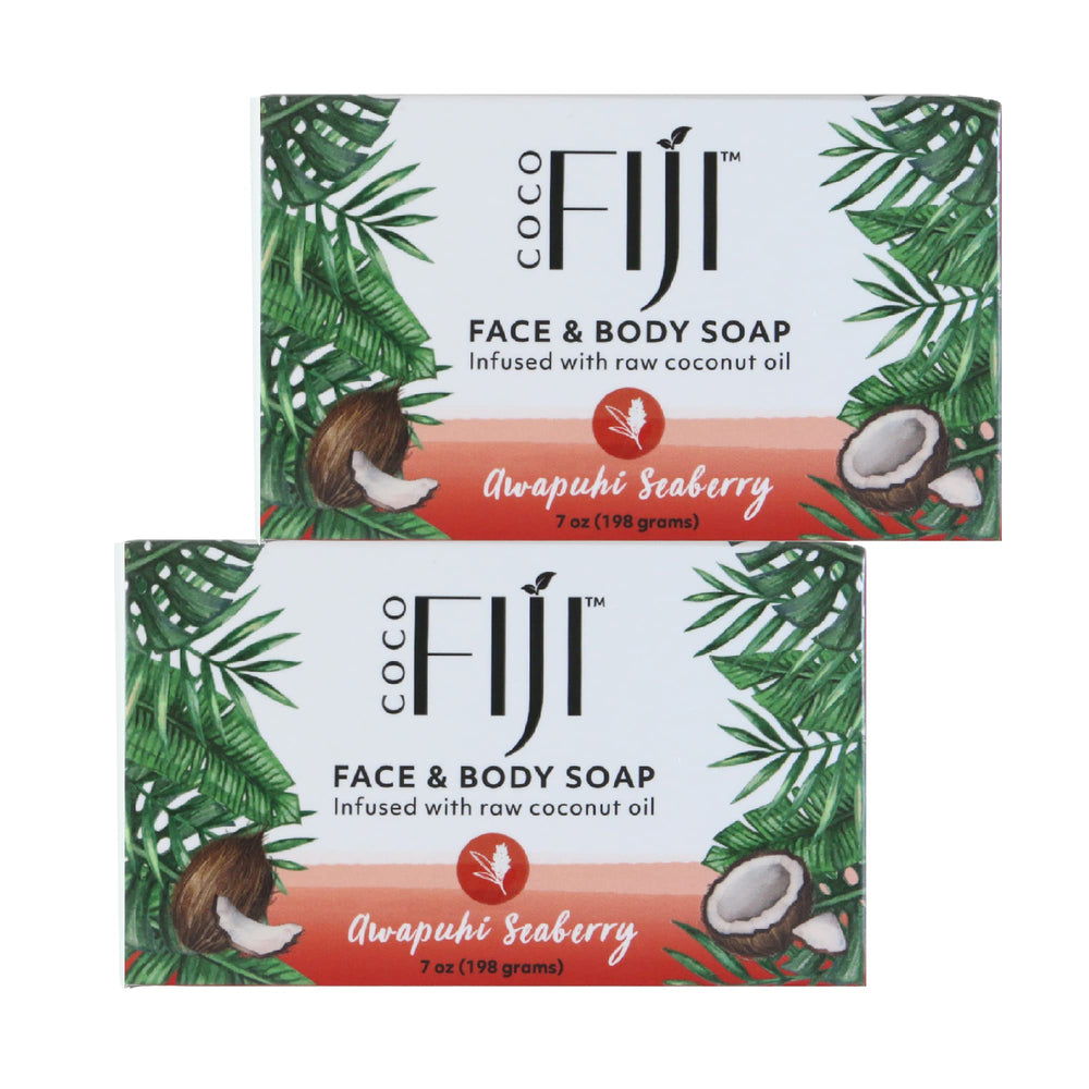 Organic Fiji Coco Fiji Soap Bar with coconut oil for gentle cleansing and hydration.