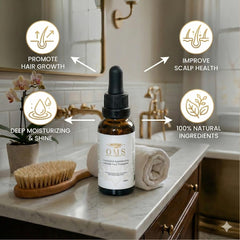 ORGANIC MODERN SOLUTION OMS pre-shampoo oil closeup dropper for precise scalp care