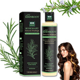Organic Rosemary Hair Growth Shampoo bottle showing gentle cleansing for thinning hair