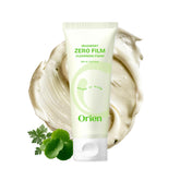 Orien Mugwort Zero Film Cleansing Foam bottle with pump for gentle pore-clearing cleanse.