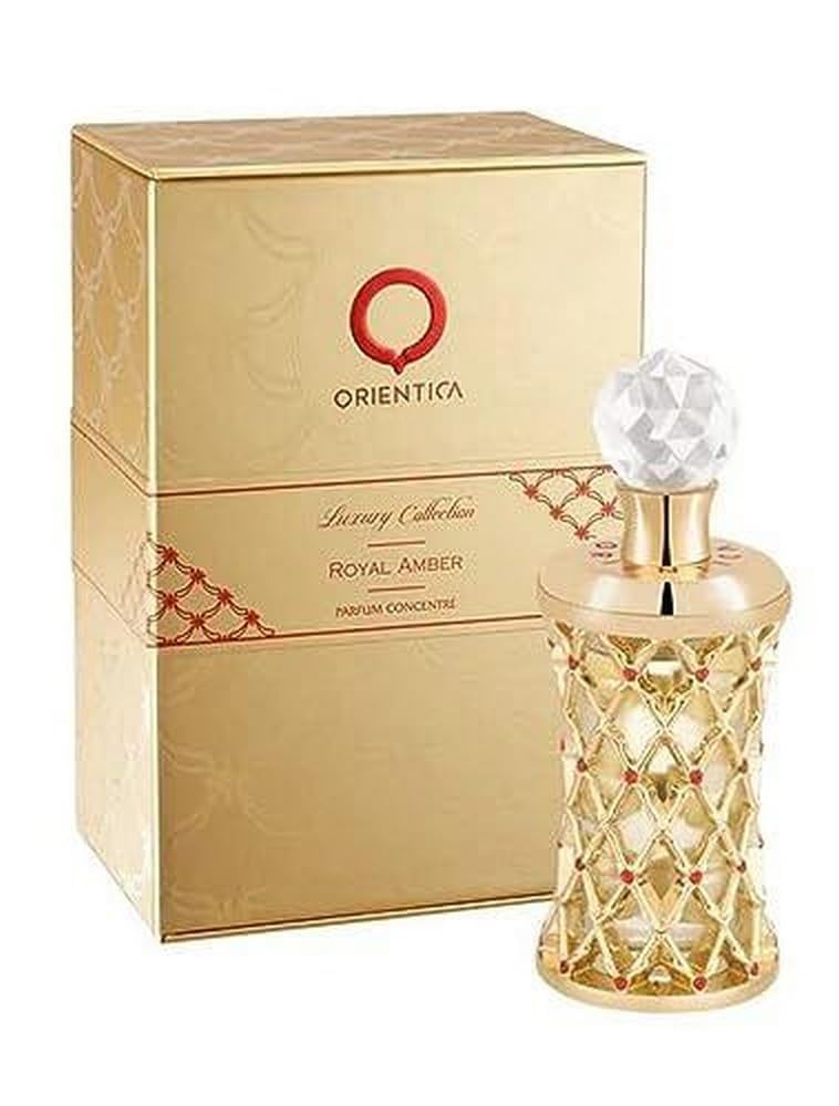 Orientica Royal Amber Parfum bottle with amber tones for unisex daily wear