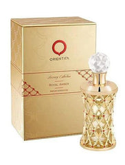 Orientica Royal Amber Parfum bottle with amber tones for unisex daily wear
