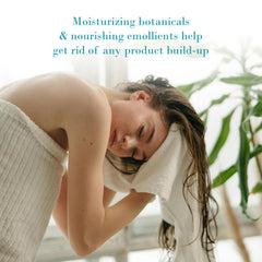 Original Sprout Classic Shampoo wet hair application on scalp and strands.