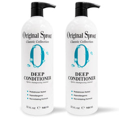Original Sprout Deep Conditioner bottle front view, two-pack 32 oz for family use