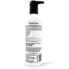 Original Sprout Deep Conditioner ingredient spread highlights kukui oil and calendula for nourishment.