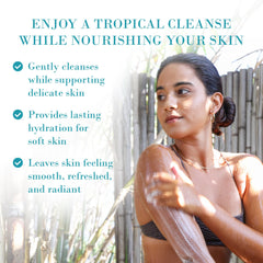 Original Sprout Island Bliss Body Wash pump dispenser delivering gentle hydration for anytime body cleansing.