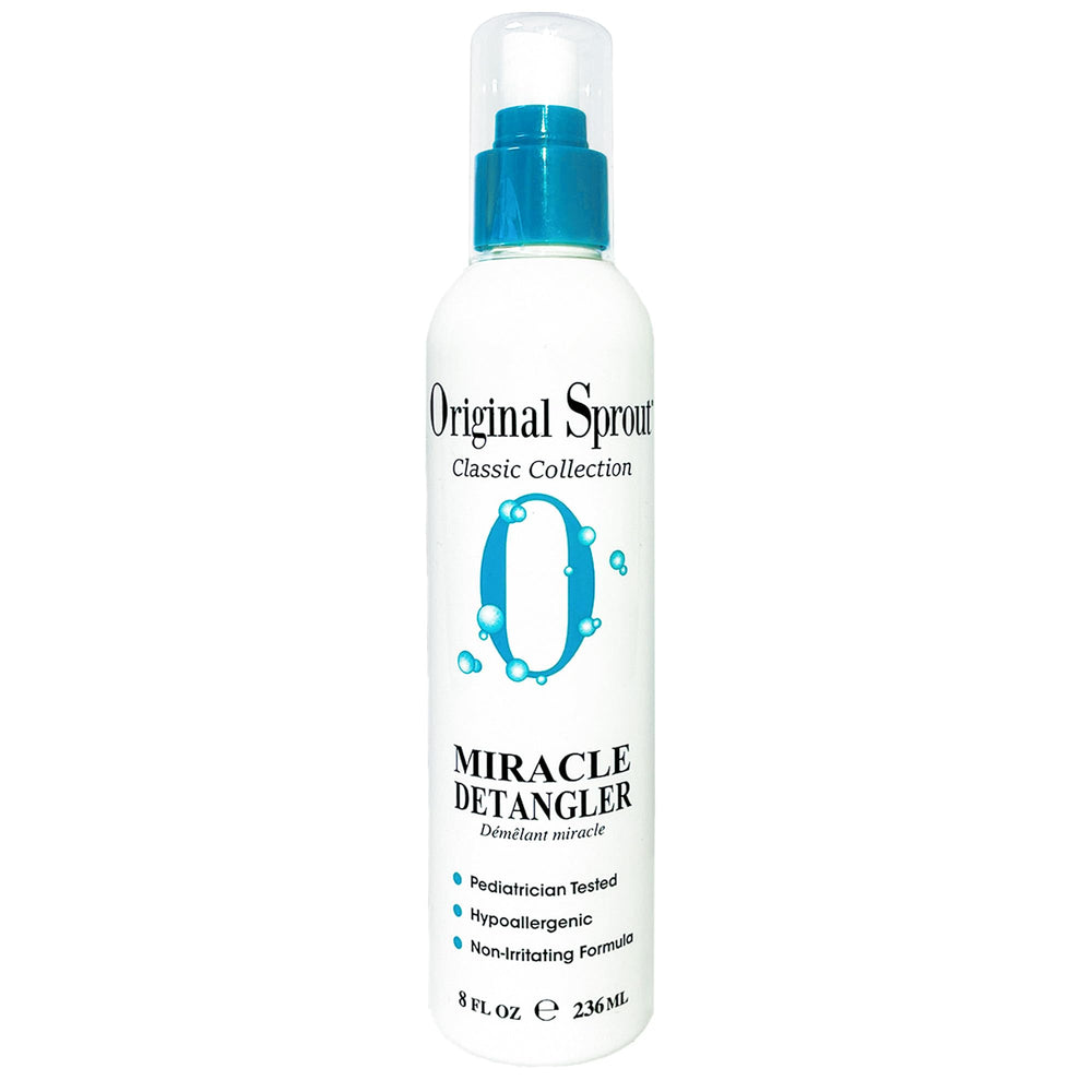 Original Sprout Miracle Detangler Spray bottle ready for detangling and smoothing.
