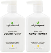Original Sprout Worry Free Conditioner bottle on shelf for detangling and hydration