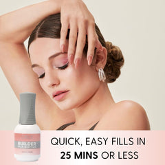 Orly GELFX Nude Pink brush application for smooth sculpting