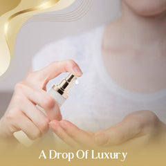 Close-up of 24K mousse cleanser foam for refreshed, clean skin.