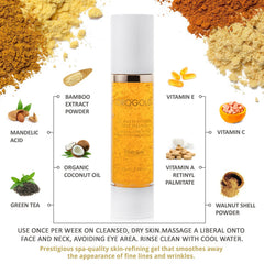 OROGOLD gold-infused formula swatch highlighting luxurious glow