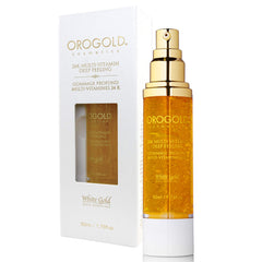 OROGOLD Mandelic vitamin blend label illustrates skin-brightening ingredients