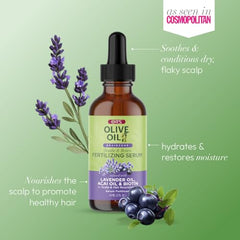 ORS Braidzone Serum applied to scalp for soothing relief during braids