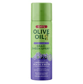 ORS Olive Oil Braidzone spray bottle with lavender for scalp soothing and shine