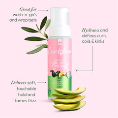 ORS Olive Oil Curlshow defines curls with rich, non-sticky foam