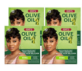 ORS Olive Oil New Growth Relaxer Kit with built-in protection for new growth and smoother strands.