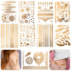 Oruola gold tattoo lion design on arm adds bold festival style