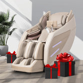 Osaki OS-3D Champ II taupe front view for full-body relaxation