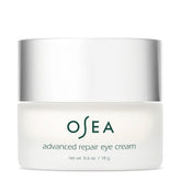 OSEA Advanced Repair Eye Cream jar closeup highlighting hydrating formula for delicate under-eye skin