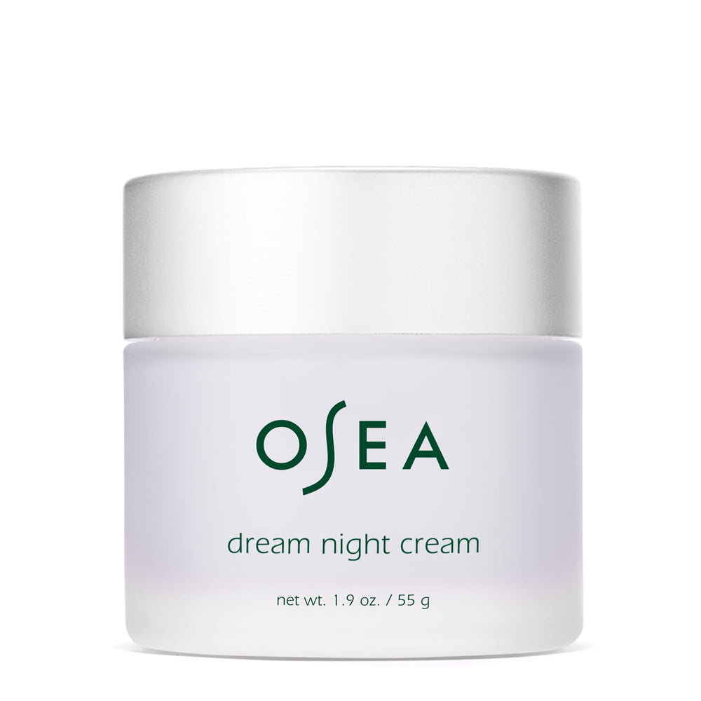 OSEA Dream Night Cream bottle for deep overnight hydration.