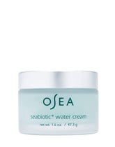 OSEA Seabiotic Water Cream bottle shows weightless hydration for daily use.