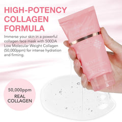 O.SECERT Collagen Night Wrapping Mask brush for even application