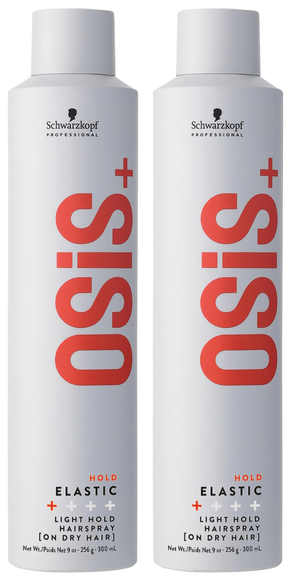 OSiS+ Elastic Light Hold hairspray bottle front view showing buildable hold for all hair types