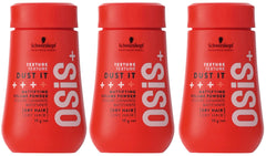 OSiS+ Dust It bottle close-up for matte texture and long-lasting control.