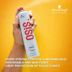 OSiS+ Freeze spray nozzle releasing a fine mist for even coverage