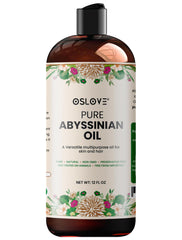 Oslove Abyssinian oil bottle for smooth, shiny hair.