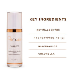 OSMOSIS CORRECT serum drop on finger ready to apply.