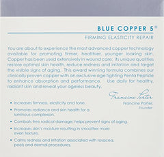 Osmotics Blue Copper 5 Firming Elasticity Repair packaging closeup, premium USA-made quality.