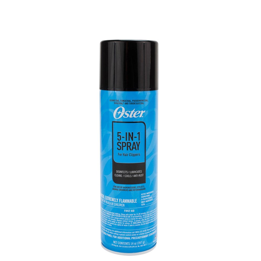 Oster 5-in-1 Clipper Blade Care Spray bottle for quick blade maintenance
