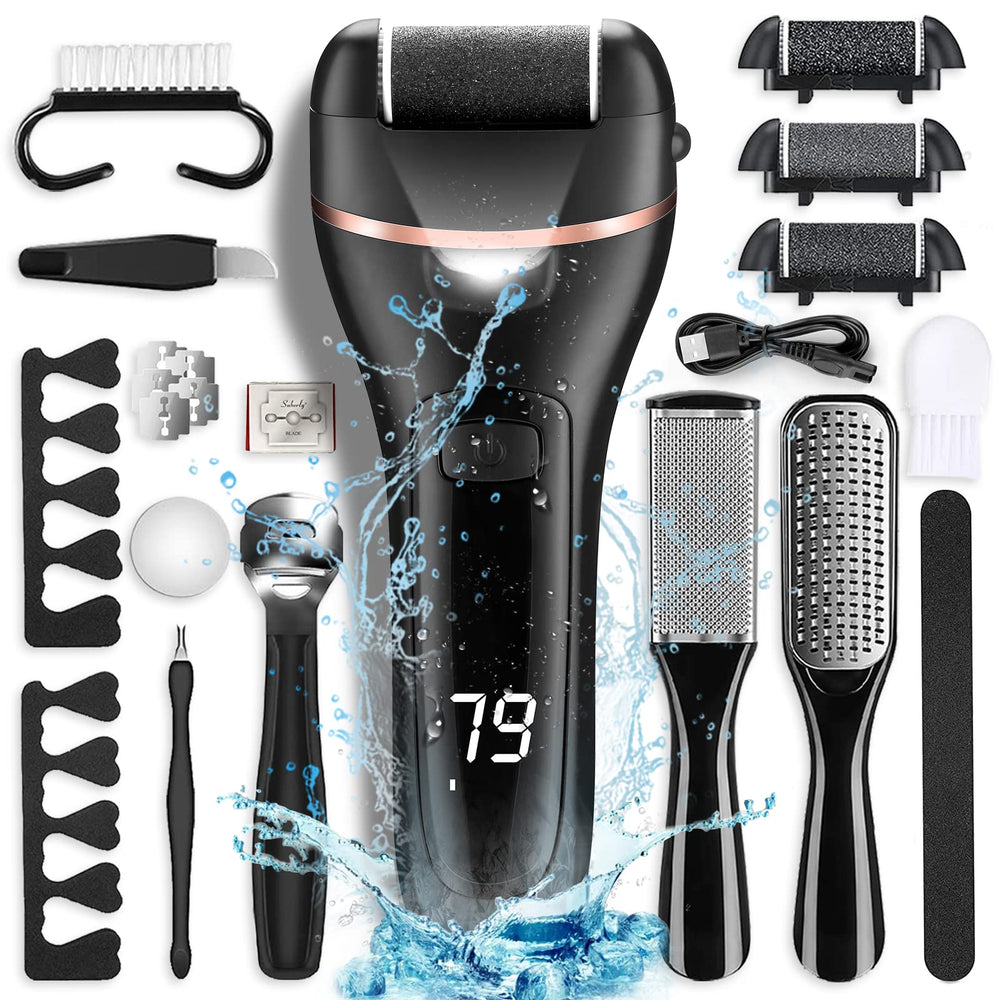 OTAZWA electric foot callus remover with roller heads for smoother feet.