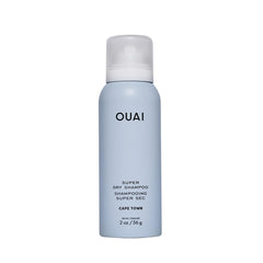 OUAI Cape Town travel-size dry shampoo bottle showing scent for quick refresh