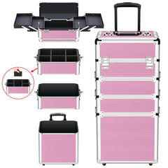 OUDMAY aluminum frame provides sturdy rolling support for travel.