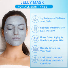 Ouhans jelly mask being mixed with water for jelly texture