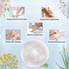 OUKEYA Urea Cream 42% texture closeup highlights thick, soothing formula