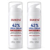 OUKEYA Urea Cream 42% pump bottle delivering quick non-greasy hydration
