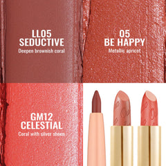 Oulac dense glitter lipstick adds high-impact sparkle for festive makeup