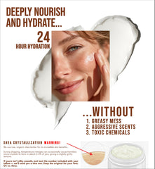 Our Earth Beauty jojoba oil infusion supports fast absorption and lasting softness