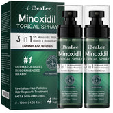 OURMUST Minoxidil 5% bottle close-up highlighting packaging for hair growth support.