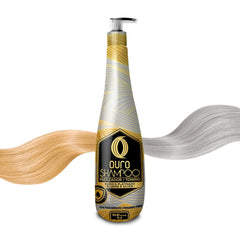 OURO Shampoo Toning Nuance Blonde bottle cools platinum tones and adds shine