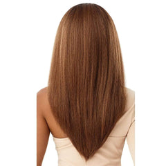 Outre Neesha half wig cap provides a comfortable, secure fit.