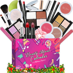 OUXUNX makeup advent calendar box showing 24 surprises for a festive countdown