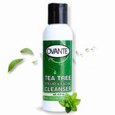 OVANTE Tea Tree Eyelid Cleanser bottle for gentle cleansing of sensitive eyelid skin.