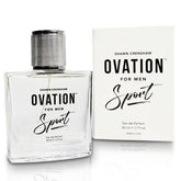 Ovation for Men Sport bottle cap close-up showing premium design and daily freshness