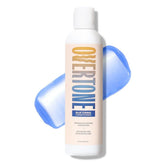 oVertone Blue Toning Conditioner bottle demonstrates color correction for blonde hair