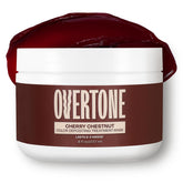 oVertone Cherry Chestnut bottle front shows vibrant color deposits for at-home use